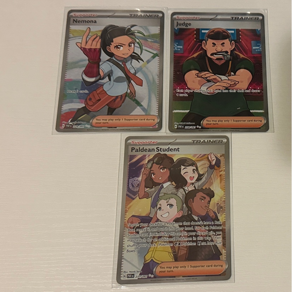 Pokemon Trading Cards - Trainer Cards - Full Art - Paldean Fates